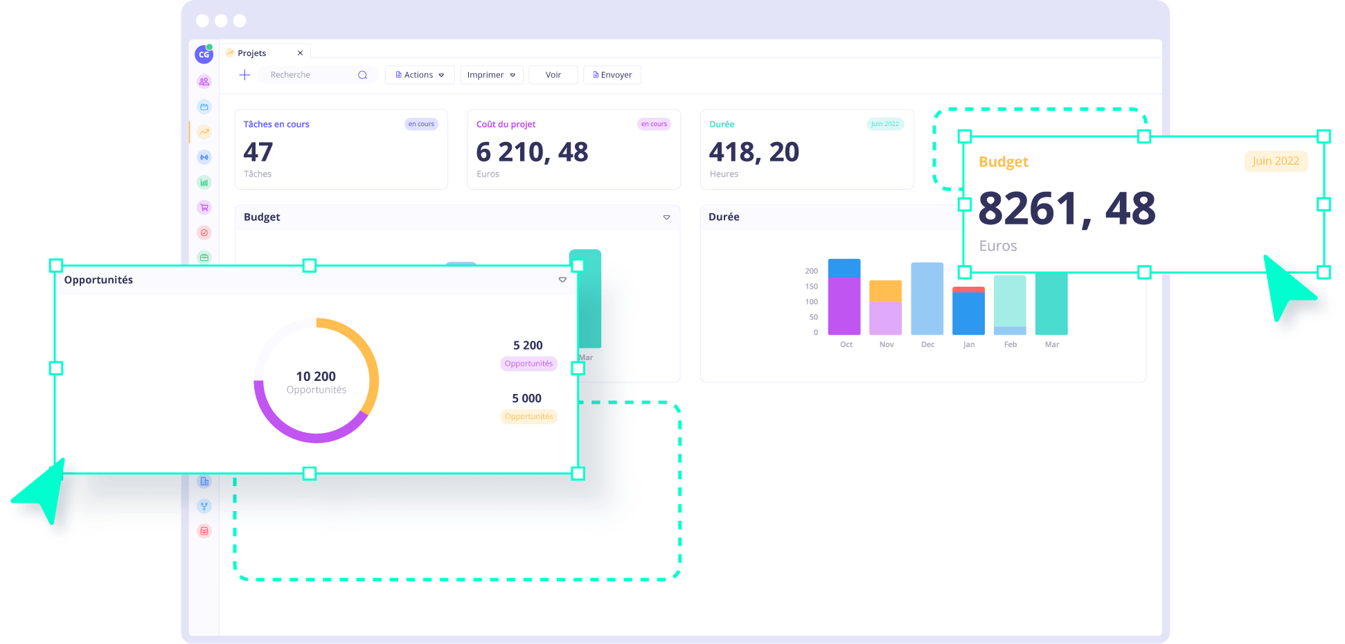 Aperçu de la plateforme Axelor