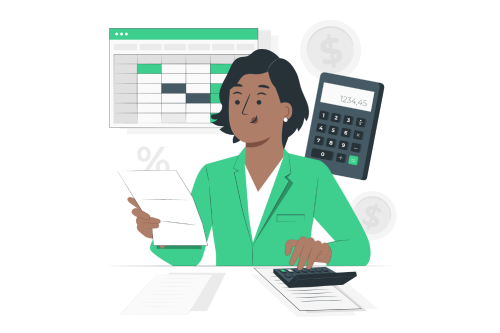 cost-optimization Femme qui fait ses calculs