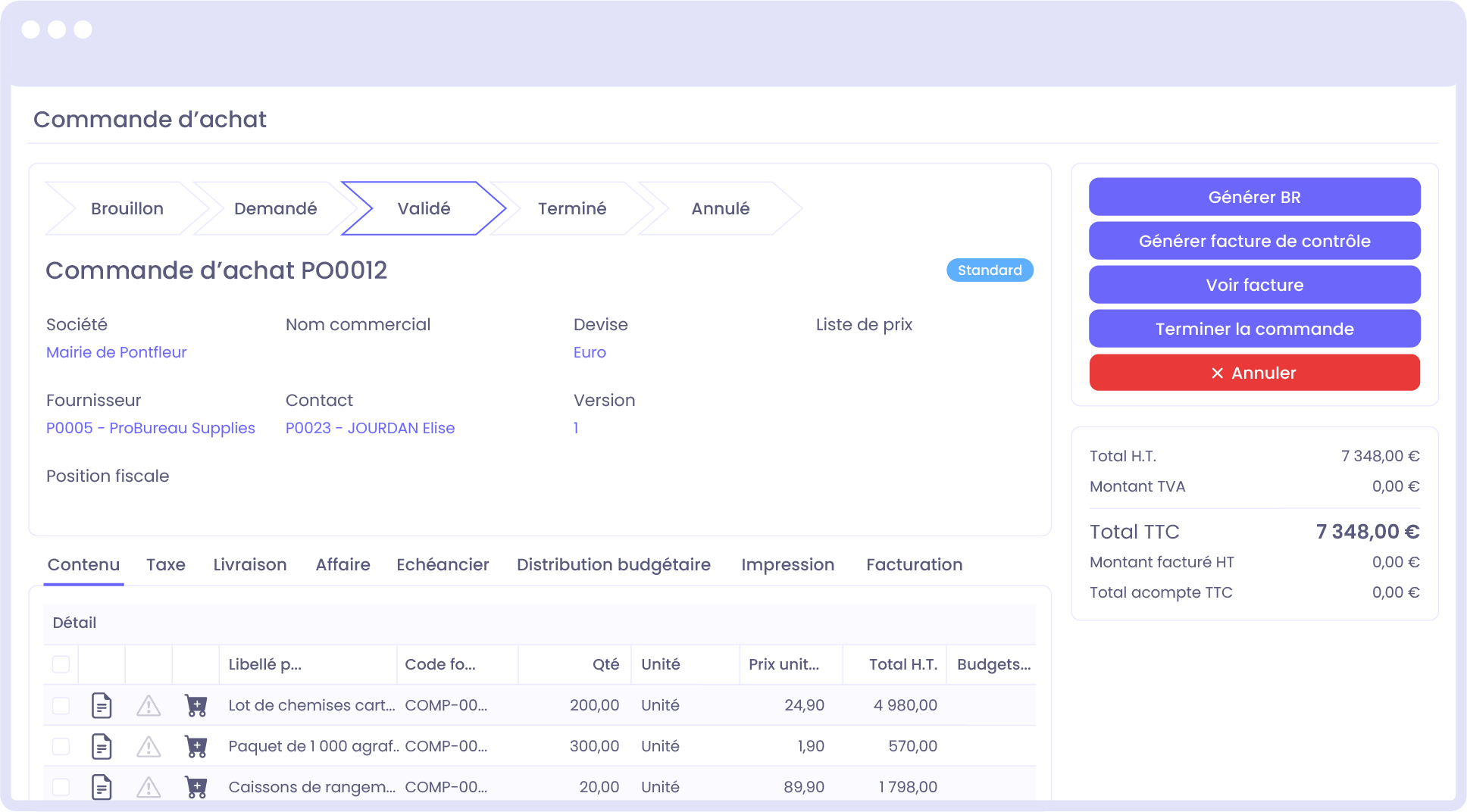 Une gestion des achats publics optimisée Une gestion des achats publics optimisée