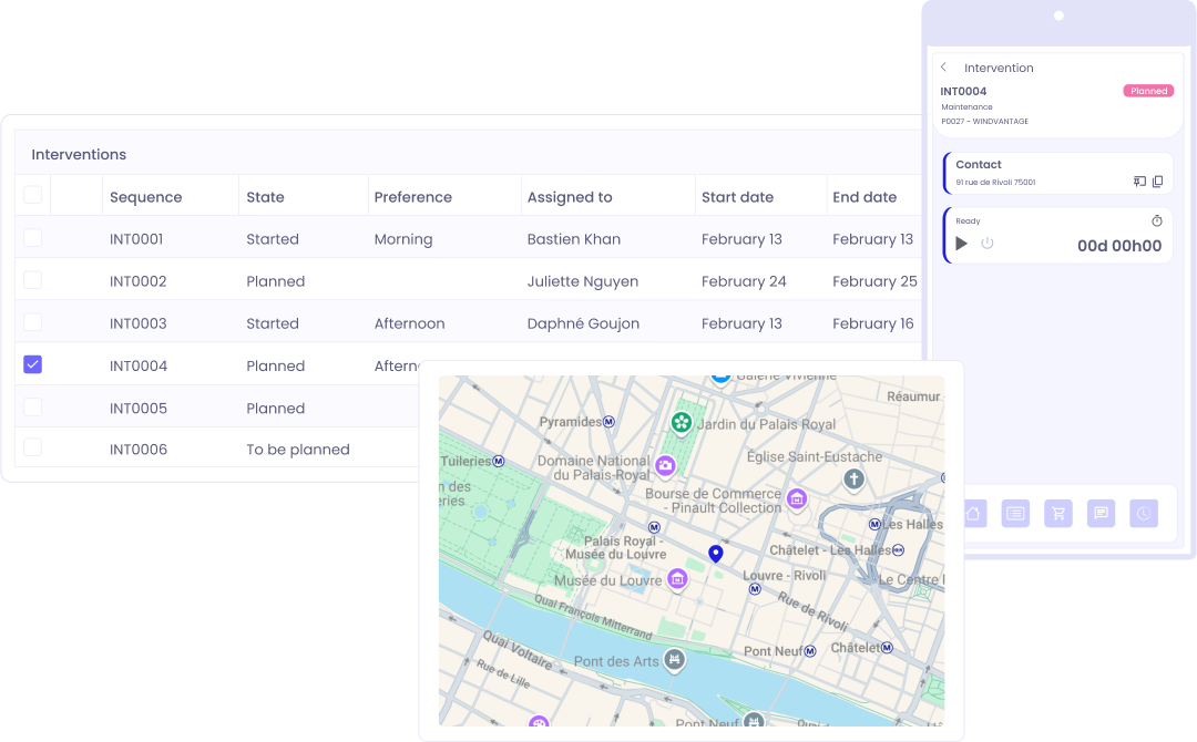 Gérez vos interventions et suivez votre parc client avec précision - EN Gérez vos interventions et suivez votre parc client avec précision
