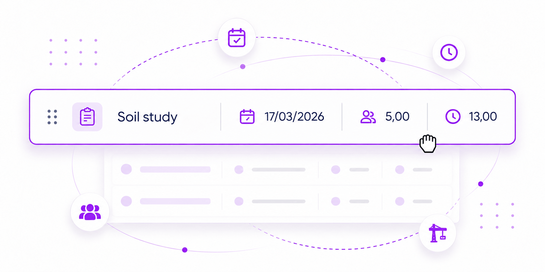 Construction scheduling in Axelor: milestones, crews and plant across a job